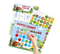 Potty Training Sticker Chart | Support Behavioral Motivation | Potty Training Tables | For Kids Girls Teenagers Home Indoor Underway Bath