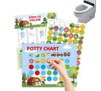 Potty Training Table | For Motivation Learning Behavior, Rewards Table For Potty Use, For Boy And Girl Home School Bathroom