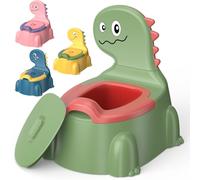 Potty Training Toddler Toilet,Baby Potty Chair for Kids Boys Girls,Dinosaur Portable Potty Toddlers Toilet Seat Potties Trainer with Lid Splash Guard Non-Slip Removable Bowl for 1-6 Year Old (Blue)