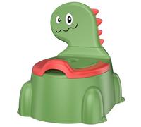 Potty Training Toddler Toilet Seat, Toilet Potties Training for Children Infant Baby Potty Chair with Splash Guard, Lid, Comfortable Backrest Portable Travel Potties for Ages 1-6 Boys and Girls, Green