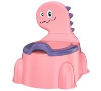 Potty Training Toddler Toilet Seat, Toilet Potties Training for Children Infant Baby Potty Chair with Splash Guard, Lid, Comfortable Backrest Portable Travel Potty for Ages 1-6 Boys and Girls, Pink