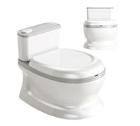 Potty Training Toilet- 1-3 Years Flush Button Training Toilet, Non-Slip Pad Poty, Ergonomic Design Lightweight Commode | Game Room Living Rooms Pottyy for Young Girls Preschoolers