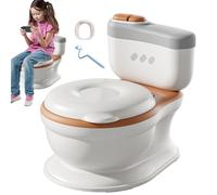 Potty Training Toilet for Kids All-Round Safety Protection Seat | Splashproof Widened Toilet Trough, Simulated Flush Button, Potty Training Tool, Removable Inner Bowl, Comfortable Seat for