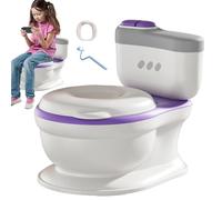 Potty Training Toilet for Kids, Potty Training Potty for Kids - Realistic Potty Toilet Spray-Proof Potty Training Tool with Drain Button S