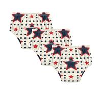 Potty Training Toilet Pants Wine Red Stars Dot Dark Blue Boxer Briefs