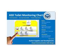 Potty Training Tracker Board Autism, Reusable Toilet Reward Chart (English)