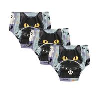 Potty Training Underpants Cute Black Cat Ghosts for Halloween Training