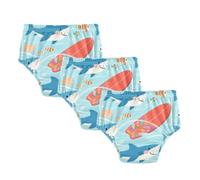 Potty Training Underpants Cute Cartoon Blue Shark Trainer Underwear