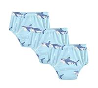 Potty Training Underwear Set Blue Shark Star Ocean Wave Under Garment