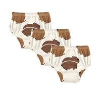 Potty Training Undies Cartoon Cute Brown Capybaras Short Underwear