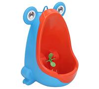 Potty Training Urinal for Boys, Cute Frog Standing Wall Mounted Urinal with Aiming Target and Suction Cup, Bathroom Toilet Pee Trainer for Kids Toddlers Children Boy (Blue)