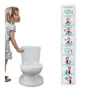 Potty Training Visual Chart,Kids Toilet Routine Chart Sticker Teach Kids to Use Toilet Special Education Classroom Routine Chart Helps with Independence