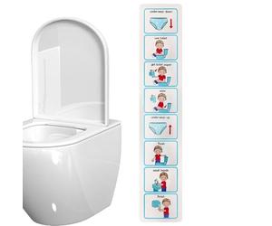 Potty Training Visual Chart, Waterproof Adhesive Toilet Schedule
