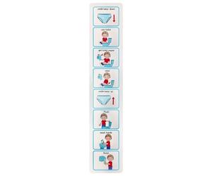 Potty Training Visual Schedule - Bathroom Routine Monitoring Chart Stickers, Educational Design | Toilet Training Aid for Children, Support, Classroom Teaching, Daily Habit Building