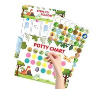 Potty Use Chart - Hygiene Habits | Training Sticker - Traffic Farm Toilet Stickers Chart for Boys and Girls with Funny Stickers re