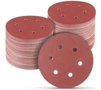 POTUINOM 100 Pcs 6 Inch 800 Grit Aluminum Oxide Sanding Discs, Hook and Loop, for Random Orbital Sander, Compatible with Metal, Wood, and Other Materials