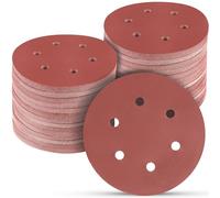 POTUINOM 100 PCS 6 Inch Sanding Discs 1200 Grit, 6 Hole Hook and Loop Sandpaper, Round Orbital Sand Paper Discs for Sander
