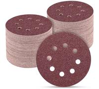 POTUINOM 100PCS 5 Inch Sanding Discs 40 Grit Sandpaper for Orbital Sander