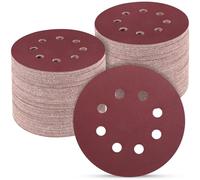 POTUINOM 100PCS 5 Inch Sanding Discs 600 Grit Sandpaper for Orbital Sander