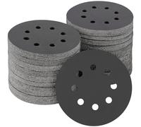 POTUINOM 100PCS 5 inch Silicon Carbide Sanding Discs 2000 Grit, Wet Dry Orbital 5 Sander Hook and Loop Sandpaper Disc Ultra Fine Grit, Best for Metal,Automotive Precision Polishing