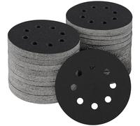 POTUINOM 100PCS 5 inch Silicon Carbide Sanding Discs, Wet Dry Orbital Sander Hook and Loop Sandpaper 150 Grit, Best for Metal, Automotive Sanding