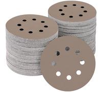 POTUINOM 100PCS 5 inch Silicon Carbide Sanding Discs, Wet Dry Orbital Sander Hook and Loop Sandpaper 2500 Grit, Best for Metal, Automotive Sanding