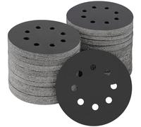 POTUINOM 100PCS 5 inch Silicon Carbide Sanding Discs, Wet Dry Orbital Sander Hook and Loop Sandpaper 1500 Grit, Best for Metal, Automotive Sanding
