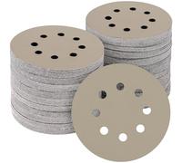 POTUINOM 100PCS 5 inch Silicon Carbide Sanding Discs, Wet Dry Orbital Sander Hook and Loop Sandpaper 6000 Grit, Best for Metal, Automotive Sanding