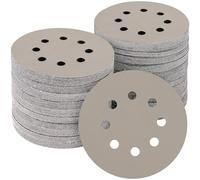POTUINOM 100PCS 5 inch Silicon Carbide Sanding Discs, Wet Dry Orbital Sander Hook and Loop Sandpaper 8000 Grit, Best for Metal, Automotive Sanding