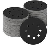 POTUINOM 100PCS 5 inch Silicon Carbide Sanding Discs, Wet Dry Orbital Sander Hook and Loop Sandpaper 240 Grit, Best for Metal, Automotive Sanding