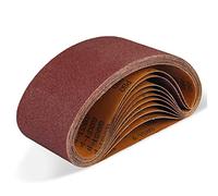 POTUINOM Sanding Belt 4 x 24 Inch,Belt Sander Belts 80 Grits,Best for Sanding Wood,Metal and Paint(10 Pack)