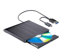 POTVMOSL External Blu ray Drive Player - Read/Write Compatible, USB 3.0 and Type-C, DVD Burner for Win8/Win10/Win11