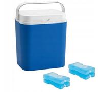 POTZ Blue Portable Cool Box with Removable Lid and Handle, Lightweight and Durable with 4 Cooling Cartridges, Ideal for Picnic, Camping, Beach, 18L