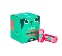 PouBelle Dog Poop Bags - Bright Pink Coloured - Super Reliable - Extra Large Strong - Dog Poo Bag - Leak-Proof - Tear Resistant - Scented Dog Waste Bags - Dispenser Compatible - 18 Rolls Refill - 270