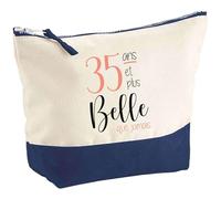 Pouch for 35 Years and More Beautiful Than Ever | Pouch | Toiletry Bag, Make-Up Bag, Gift, Birthday, Party, Original Family, Work, Leaving Colleague, Retirement