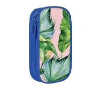 Pouch For School Office Supplies Big Capacity Fresh Banana Leaves Pen Case Large Capacity Pencil Bag For Students Stationery Pouch Pencil Box Desk Organizer With Smooth Zipper Portable Pencil