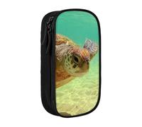 Pouch For School Office Supplies Big Capacity Lord Howe Island Sea Turtle Pen Case Large Capacity Pencil Bag For Students Stationery Pouch Pencil Box Desk Organizer With Smooth Zipper Portable Pencil