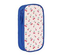 Pouch For School Office Supplies Big Capacity Lovely Sweet Red Cherry Pen Case Large Capacity Pencil Bag For Students Stationery Pouch Pencil Box Desk Organizer With Smooth Zipper Portable Pencil