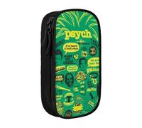 Pouch For School Office Supplies Big Capacity Psych Pineapple Quote Pen Case Large Capacity Pencil Bag For Students Stationery Pouch Pencil Box Desk Organizer With Smooth Zipper Portable Pencil