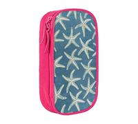 Pouch For School Office Supplies Big Capacity Starfish Coastal Wool Pen Case Large Capacity Pencil Bag For Students Stationery Pouch Pencil Box Desk Organizer With Smooth Zipper Portable Pencil