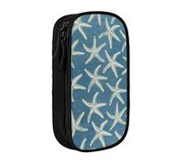 Pouch For School Office Supplies Big Capacity Starfish Coastal Wool Pen Case Large Capacity Pencil Bag For Students Stationery Pouch Pencil Box Desk Organizer With Smooth Zipper Portable Pencil