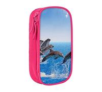 Pouch For School Office Supplies Big Capacity Unique 3d Animal Dolphin Pen Case Large Capacity Pencil Bag For Students Stationery Pouch Pencil Box Desk Organizer With Smooth Zipper Portable Pencil