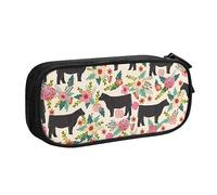 Pouch For School Office Supplies Cattle Farm Sanctuary Big Capacity Pen Case Large Capacity Pencil Bag For Students Stationery Pouch Pencil Box Desk Organizer With Smooth Zipper Portable Pencil
