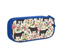 Pouch For School Office Supplies Cattle Farm Sanctuary Big Capacity Pen Case Large Capacity Pencil Bag For Students Stationery Pouch Pencil Box Desk Organizer With Smooth Zipper Portable Pencil