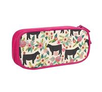Pouch For School Office Supplies Cattle Farm Sanctuary Big Capacity Pen Case Large Capacity Pencil Bag For Students Stationery Pouch Pencil Box Desk Organizer With Smooth Zipper Portable Pencil