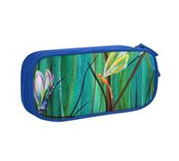 Pouch For School Office Supplies Dancing With Dragonflies Big Capacity Pen Case Large Capacity Pencil Bag For Students Stationery Pouch Pencil Box Desk Organizer With Smooth Zipper Portable Pencil