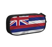 Pouch for School Office Supplies Flag of Hawaii American Big Capacity Pen Case Large Capacity Pencil Bag for Students Stationery Pouch Pencil Box Desk Organizer with Smooth Zipper Portable Pencil
