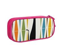 Pouch For School Office Supplies Mid-Century Modern Art Cat Big Capacity Pen Case Large Capacity Pencil Bag For Students Stationery Pouch Pencil Box Desk Organizer With Smooth Zipper Portable Pencil