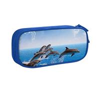 Pouch For School Office Supplies Unique 3d Animal Dolphin Big Capacity Pen Case Large Capacity Pencil Bag For Students Stationery Pouch Pencil Box Desk Organizer With Smooth Zipper Portable Pencil