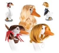 Pouch Goose Wig, Cute 3 Piece Pouch Goose Costume | Outdoor Decor Spring Christmas Holiday Party Birthday Door Patio Garden Thanksgiving Garden Garden